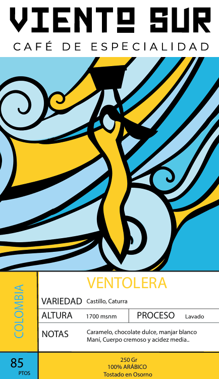 Café Ventolera origen Colombia 250 gr
