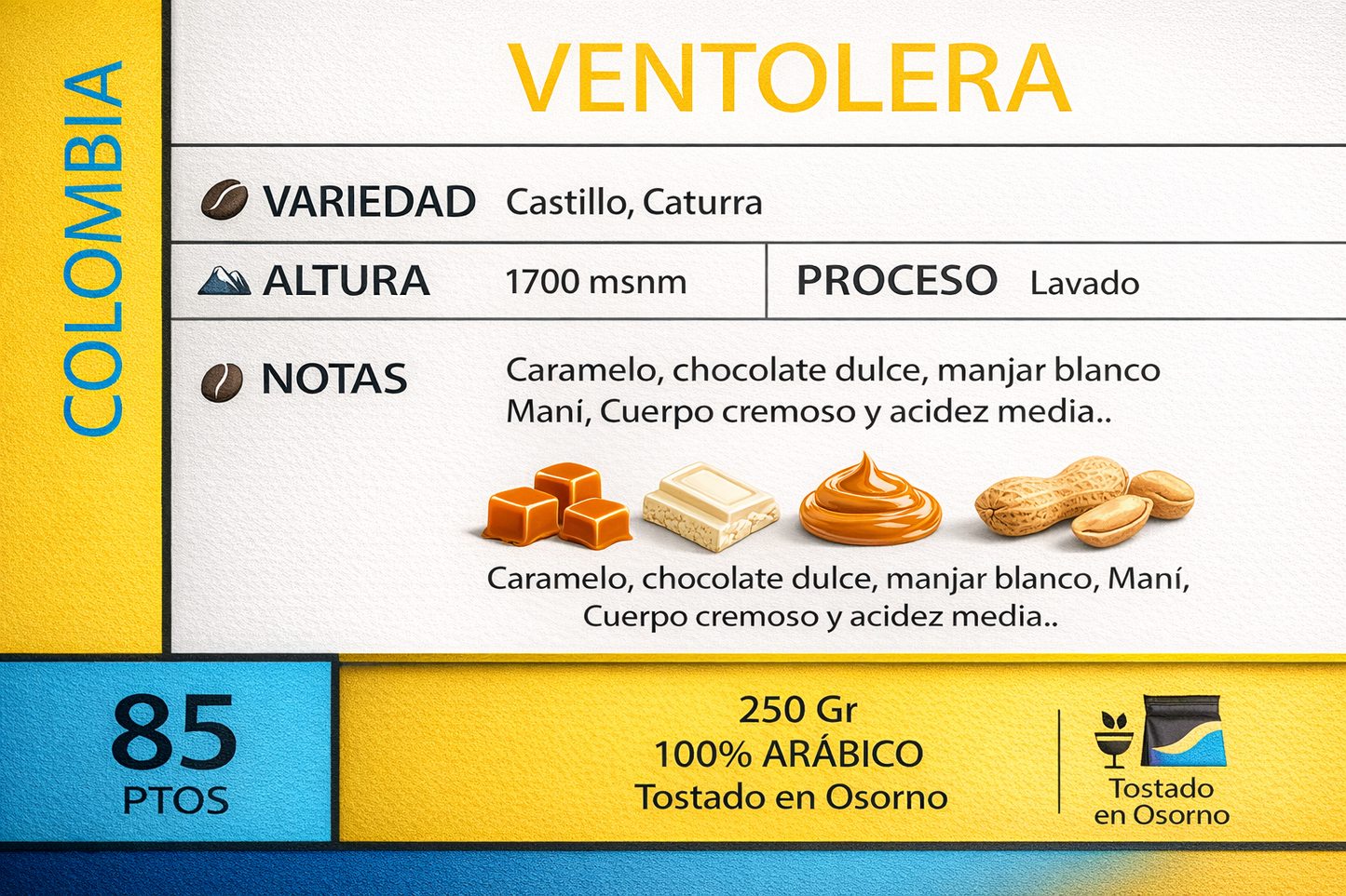 Café Ventolera origen Colombia 1 Kg