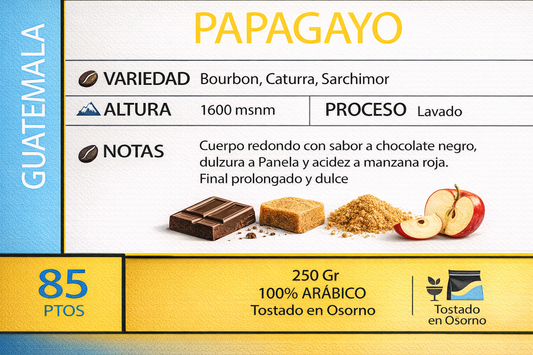 Café Papagayo origen Guatemala 250gr