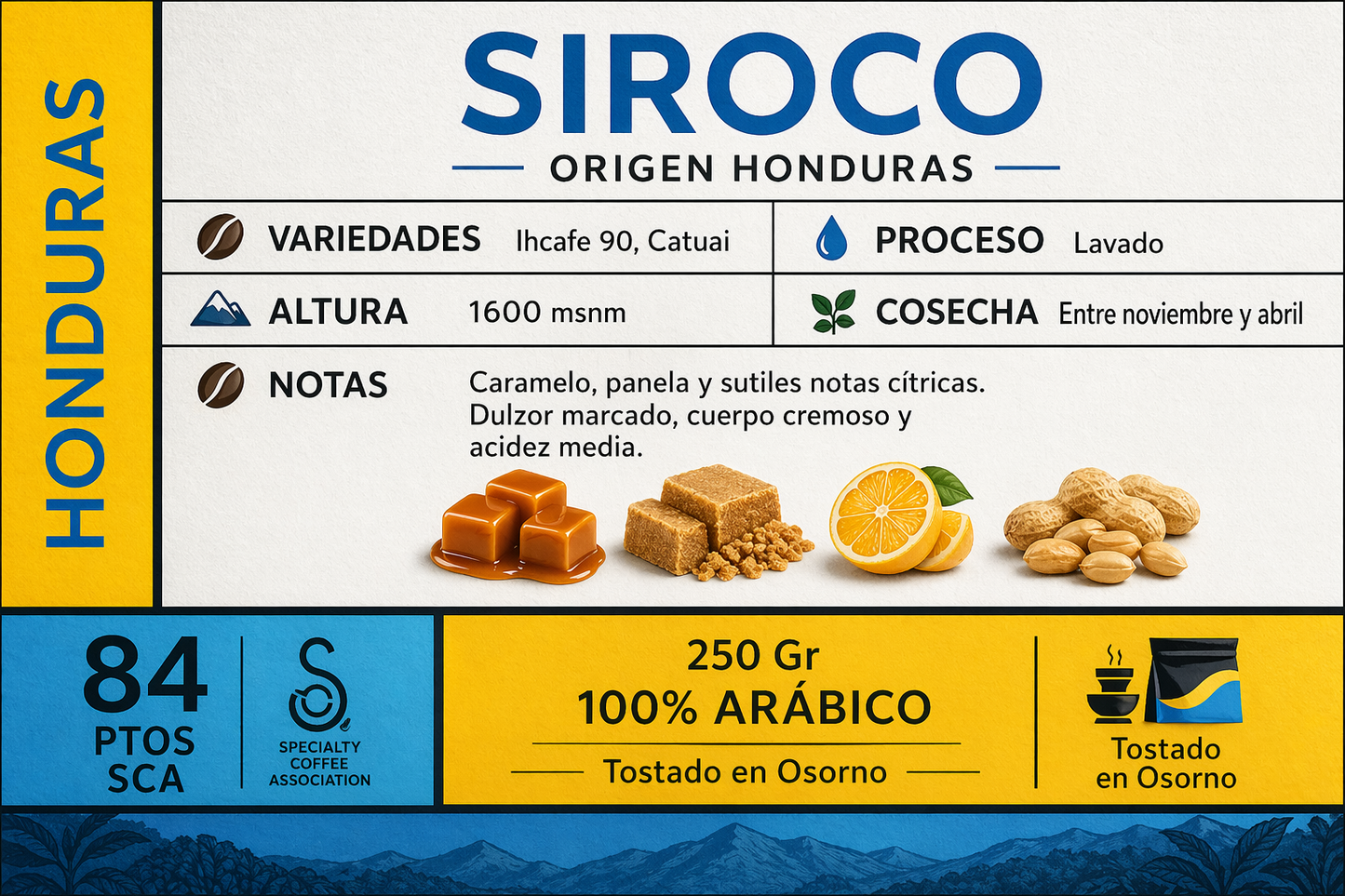 Café Siroco origen Honduras 250 gr